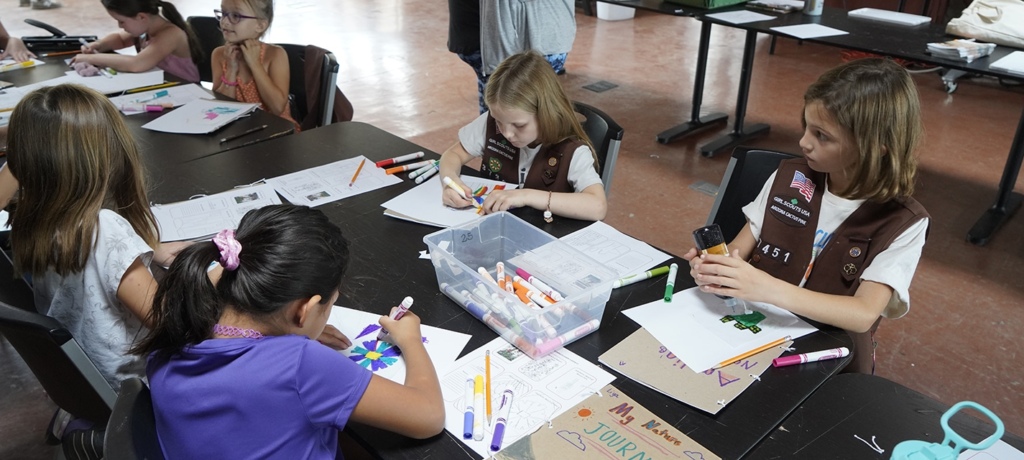 scouts making craft