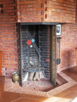 Hanna house fire place