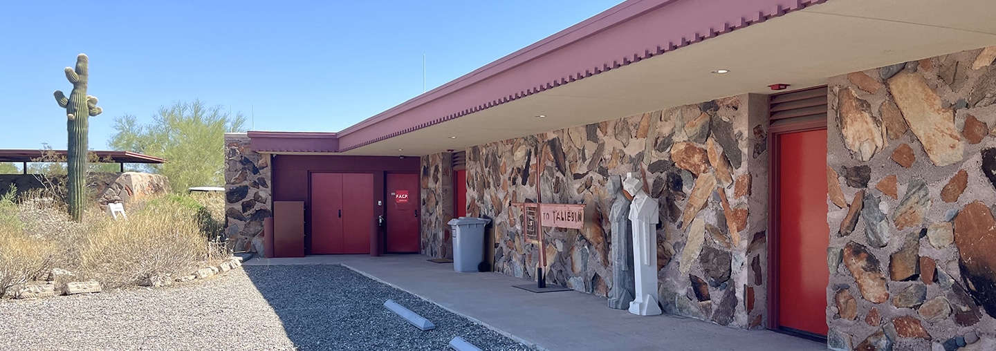 exterior of vault at Taliesin West