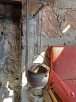 kettle in fireplace