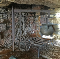 garden room fireplace at Taliesin