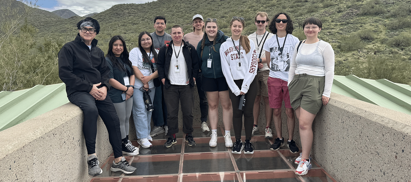 WSU students at Taliesin West