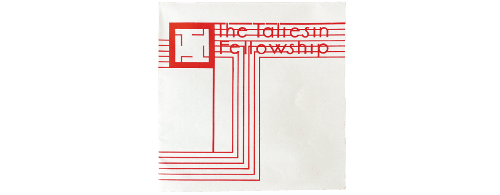 Taliesin Fellowship brochure cover, Frank Lloyd Wright Foundation Collection.